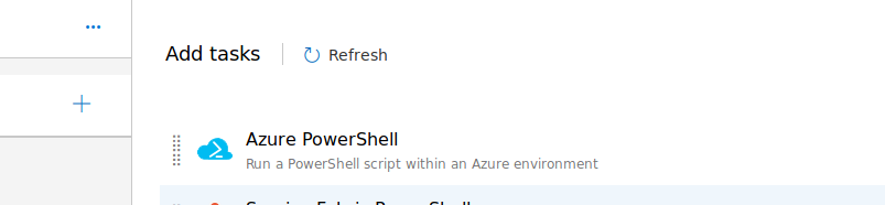 Add Azure PowerShell task